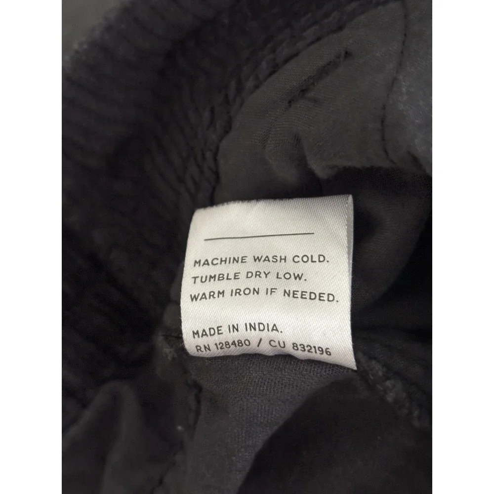Pact Womens XL Organic Cotton Textured Corduroy Mini Skirt Neutral Black Casual